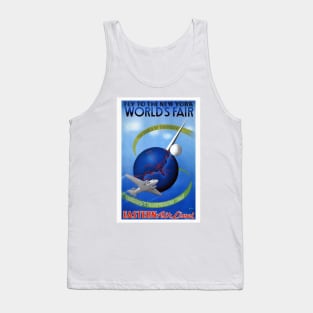 Fly to the New York World's Fair Vintage Poster Tank Top